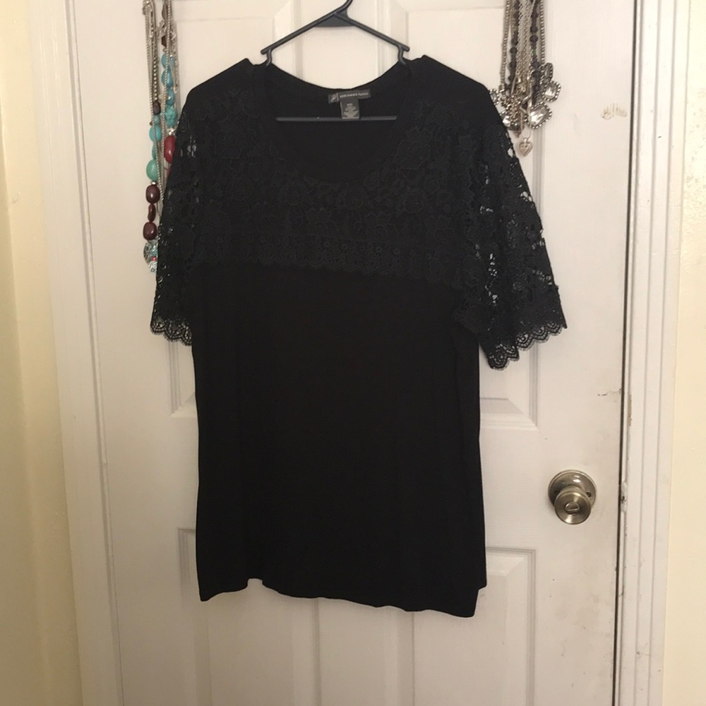 Plus size black shirt